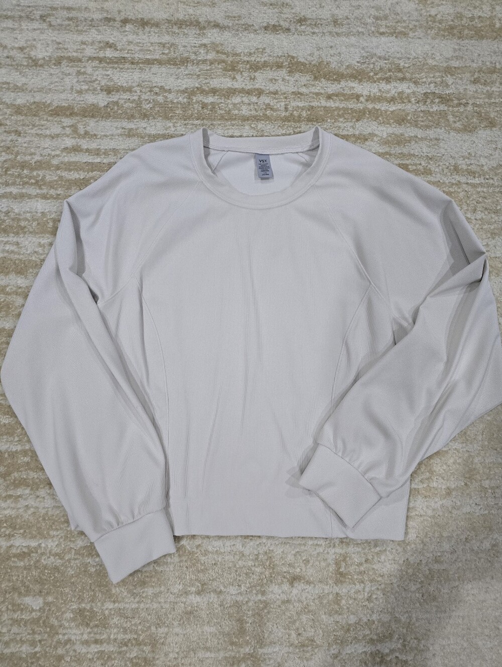 Light Cream Crewneck Sweater — Minimal Womens Pullover
